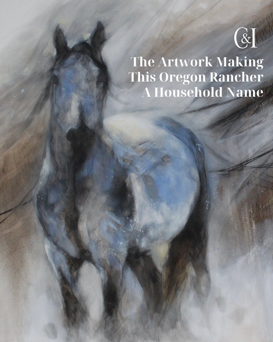 CI_Magazine's tweet photo. Artist Amy Lay's paintings have a hyperphysical quality that is hard to capture with a paintbrush — white-faced owls rustle their wings. Foxes fade into view. An elk holds your gaze, unafraid. 🖌️

A fourth-generation rancher, her talent has both an authenticity and creativity that is earning her national praise, including a spot at the influential Buffalo Bill Art Show this August.

Read her full story: https://t.co/v7fZmGLjLH