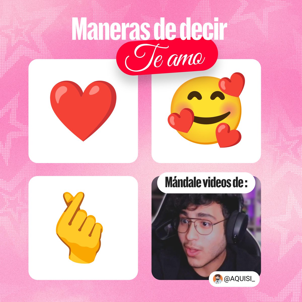YouTubeLATAM's tweet photo. Compartirle videos de @AQUINOby_02 también cuenta como lenguaje del amor 🫰 https://t.co/jC47awDRRM