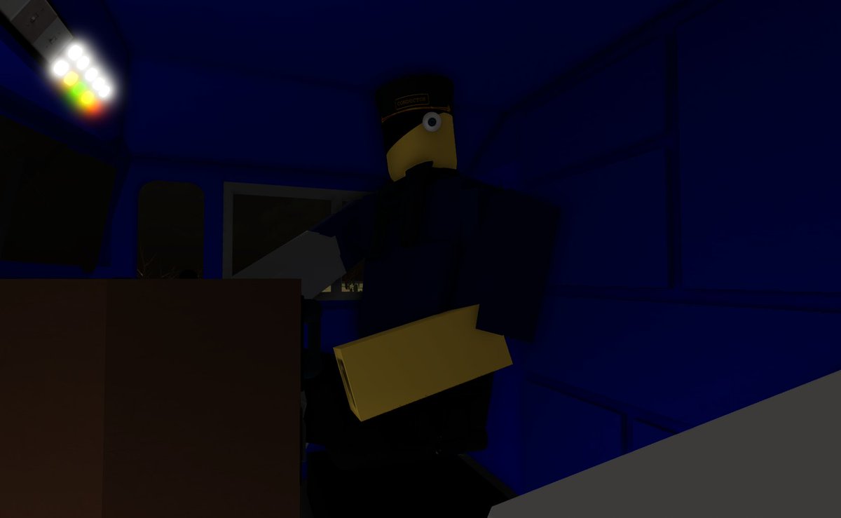 JustScaredyCat's tweet photo. Tonight was my first time sitting in the conductor's chair of the RBX 120 Model D!!
Thank you, Conductor Condor, for this incredible opportunity, sir.

Fun fact: The RBX 120 Model D, driven by Sir Condor, is known as the NightLight because it only operates during the quiet hours! https://t.co/QrlbVweZiN