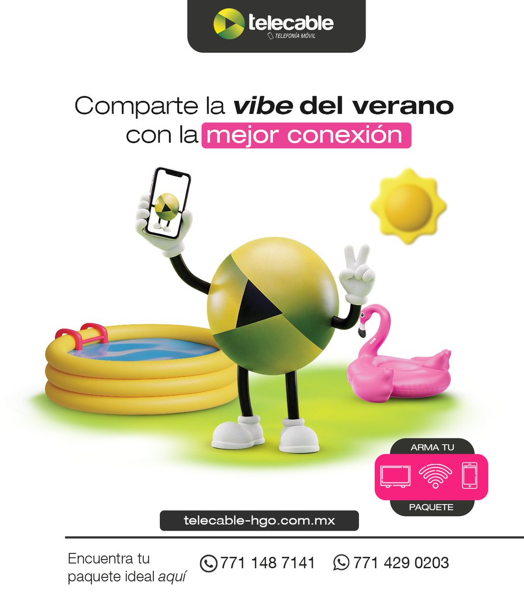 politicsfc's tweet photo. Este verano, Telecable invita a disfrutar de una conexión rápida y estable para compartir cada momento con quienes más importan. ☀️📶
#Internet #Conectados #Velocidad #Tecnología https://t.co/HfcV1cyqUO
