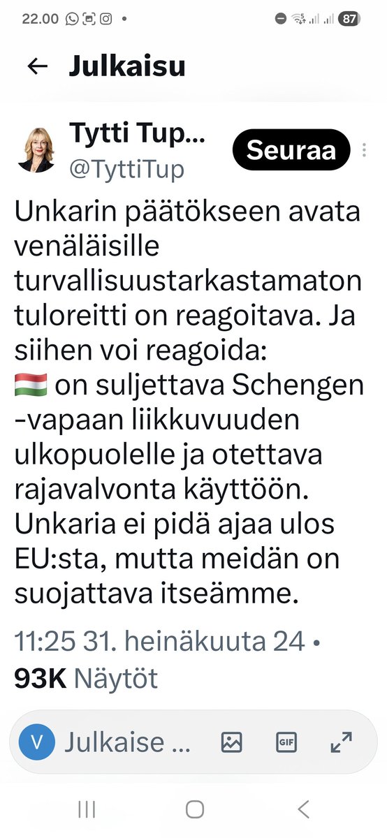 VVH1969's tweet photo. @miia_apukka @JaniMakelaFi Tuliko mielestäsi vahinkoa Tuppuraisen lausunnosta? https://t.co/cBp8YcH5v3