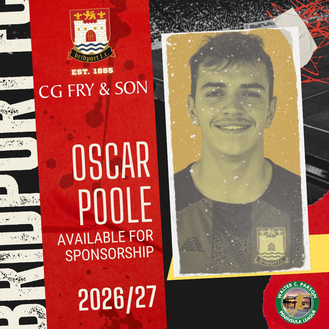 Bridportfc's tweet photo. 🎉 Retained Player - Oscar Poole 🎉

Capable midfielder Oscar Poole has signed on for another season! ⚽️✨ He's showing great promise and is available for sponsorship. Don't miss out on supporting his journey!

#OscarPoole #SoccerSeason #MidfielderMagic #bridportfc  #beelieve https://t.co/tElN4x4IOV