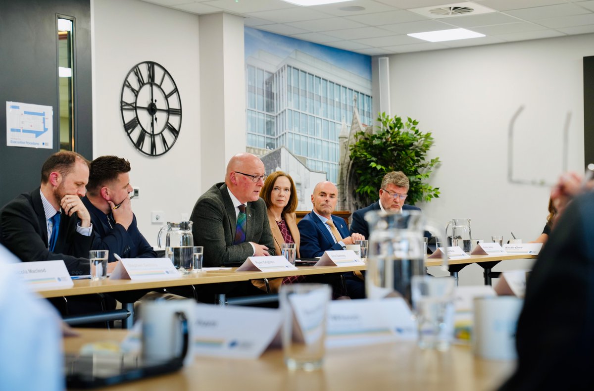 JohnSwinney's tweet photo. I just took part in a roundtable with leaders from the energy sector, trade unions and the wider North East economy.

BP’s decision to sell its North Sea business lays bare just how damaging Westminster’s Energy Profits Levy is. It must be urgently scrapped to protect jobs. https://t.co/vE9xJA3y4y