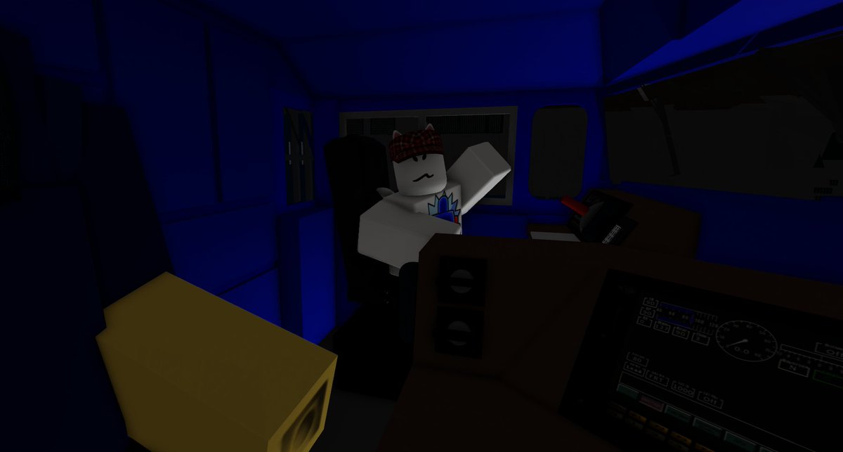JustScaredyCat's tweet photo. Tonight was my first time sitting in the conductor's chair of the RBX 120 Model D!!
Thank you, Conductor Condor, for this incredible opportunity, sir.

Fun fact: The RBX 120 Model D, driven by Sir Condor, is known as the NightLight because it only operates during the quiet hours! https://t.co/QrlbVweZiN