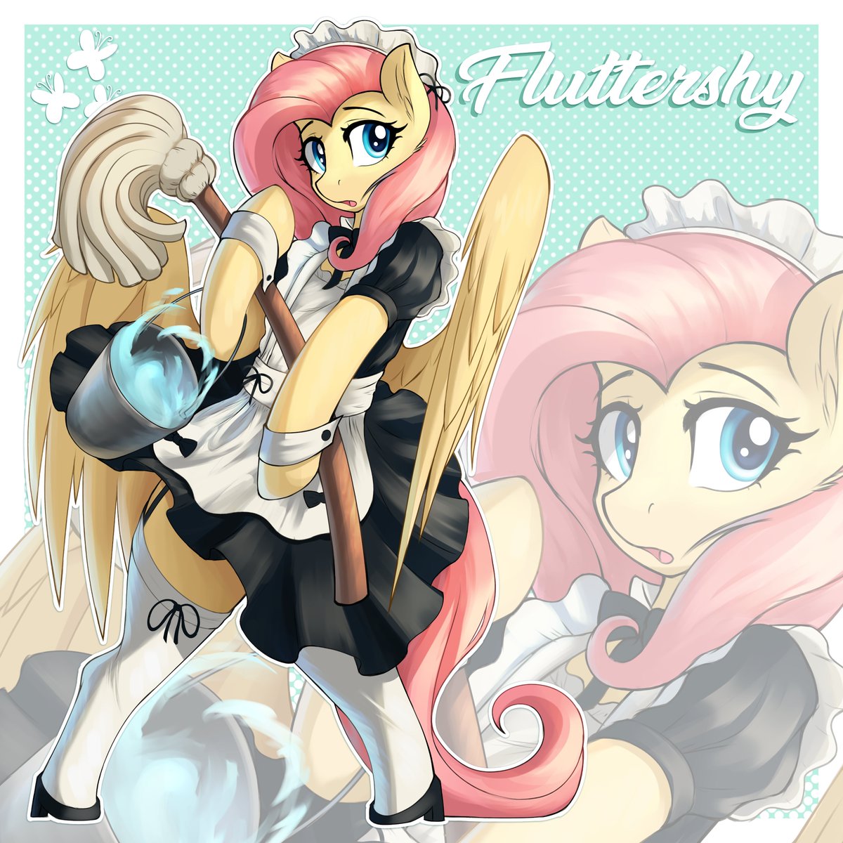 shoebox_art's tweet photo. Fluttermaid! https://t.co/qPZYoBwIhi