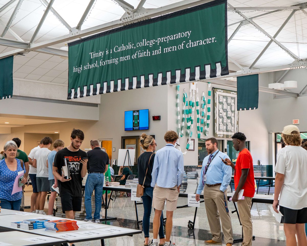 GoRocks's tweet photo. Welcome back, Rocks! We loved seeing our Trinity families back on campus for Book Day. Next up: New Student Day on Wed., Aug. 5, followed by the first day for all students on Thurs., Aug. 6. We look forward to another GreaT year! https://t.co/WySy16LHVf