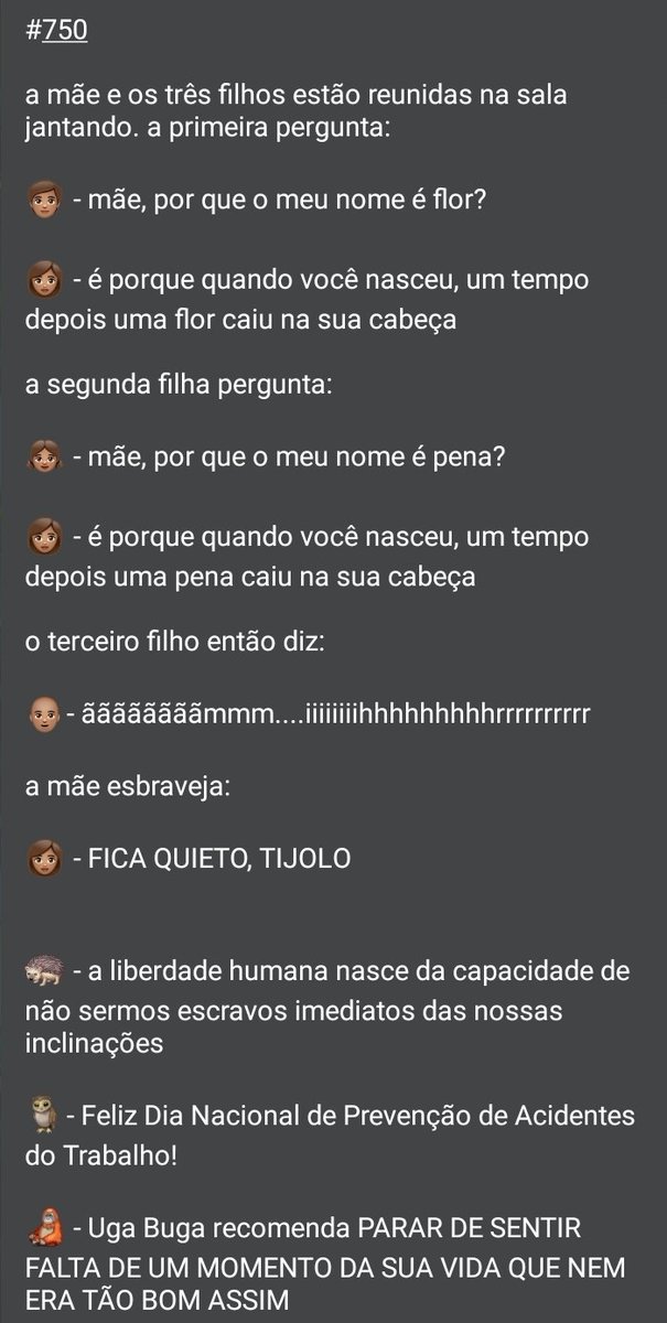 piadadanote's tweet photo. 🤡 PIADA DA NOITE 😂
Piadas para todo o Brasil

🗓 Segunda-feira, 27 de julho de 2026

Tags: essa dai é classica, piada de bosta, piada merda, piada lixo, coco merda bosta xixi

❤ Apoie o PIADA DA NOITE pelo livepix: https://t.co/gdm1uaSrw5 https://t.co/qBh0bAZn3M
