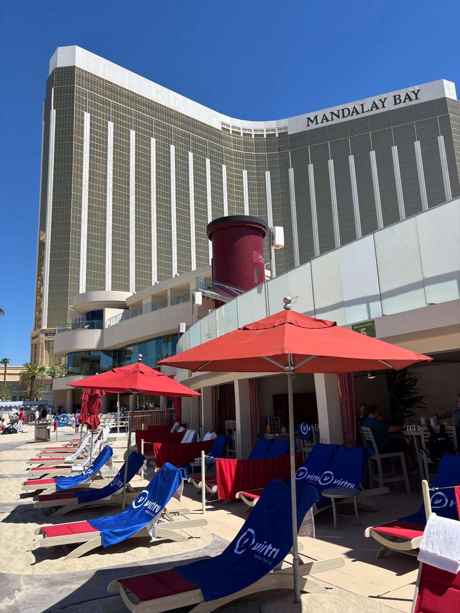 virtruprivacy's tweet photo. We're set up. We're ready. Find us at the Virtru Veranda, Mandalay Bay, today and tomorrow. #BlackHat2026 https://t.co/yK6H7e06ZR