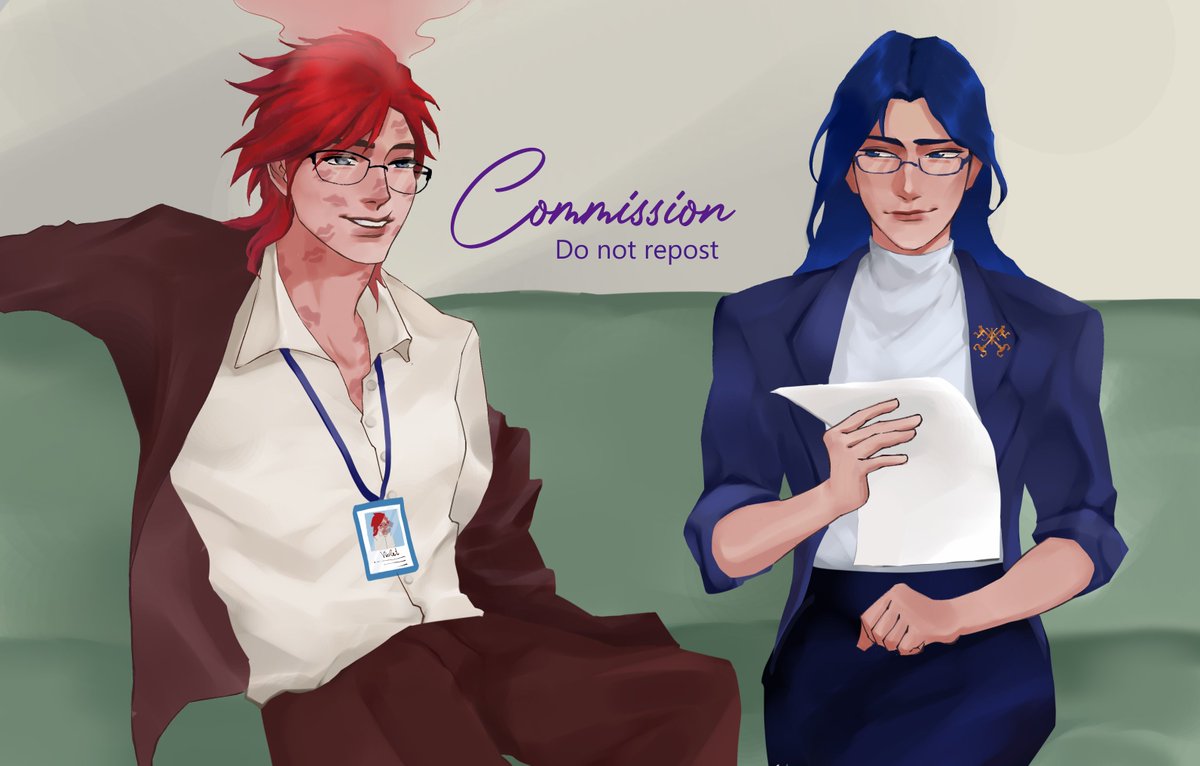 MJ__516's tweet photo. Office AU 👓 #caitvi
Comms for @ma97454 🌟 https://t.co/rPNvjNOsBL