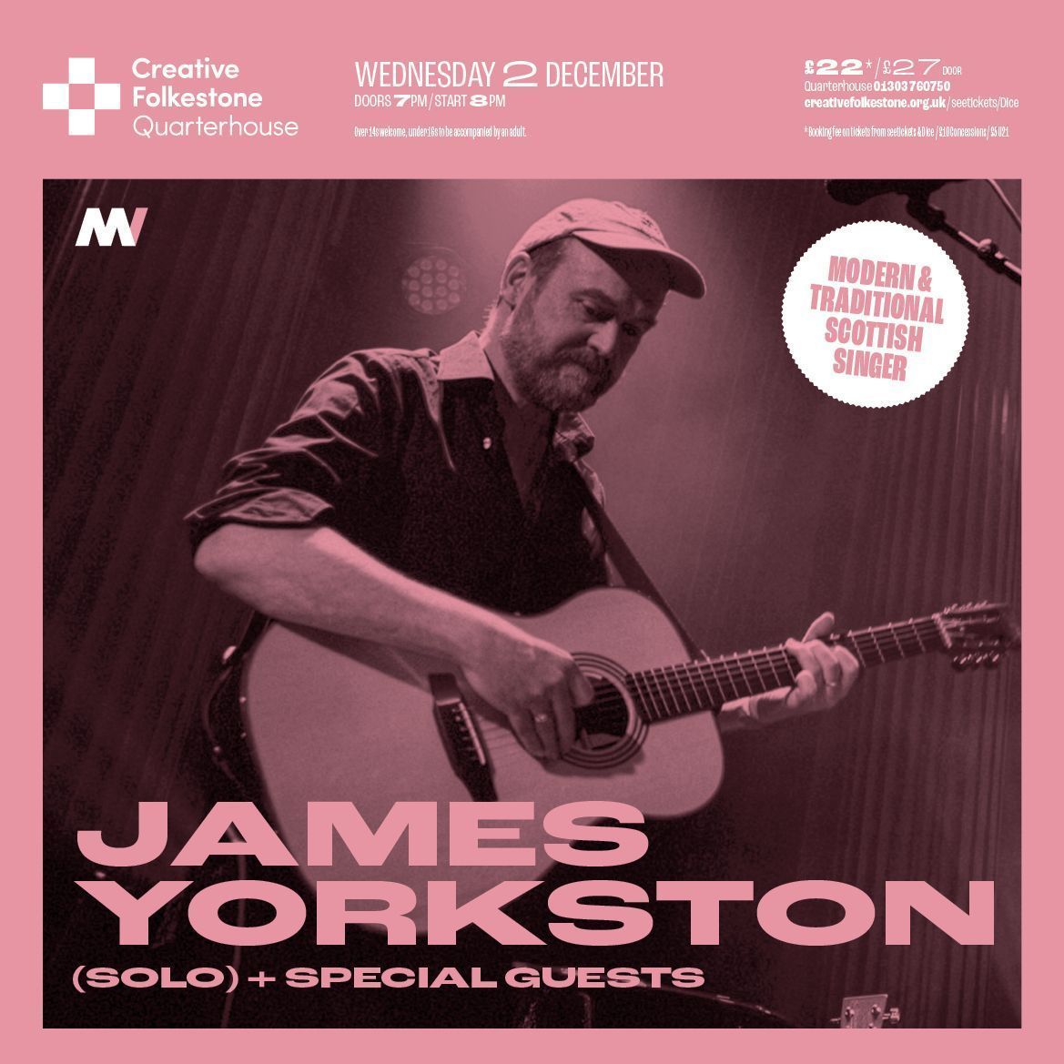 MeltingVinyl's tweet photo. James Yorkston (solo) @jamesyorkston + special guests play Quarterhouse, Folkestone on Wednesday 2nd December.
Tickets on-sale: Friday 5th June at 10am
https://t.co/9O2ymnWijR
#jamesyorkston https://t.co/TKZXUpe4UO