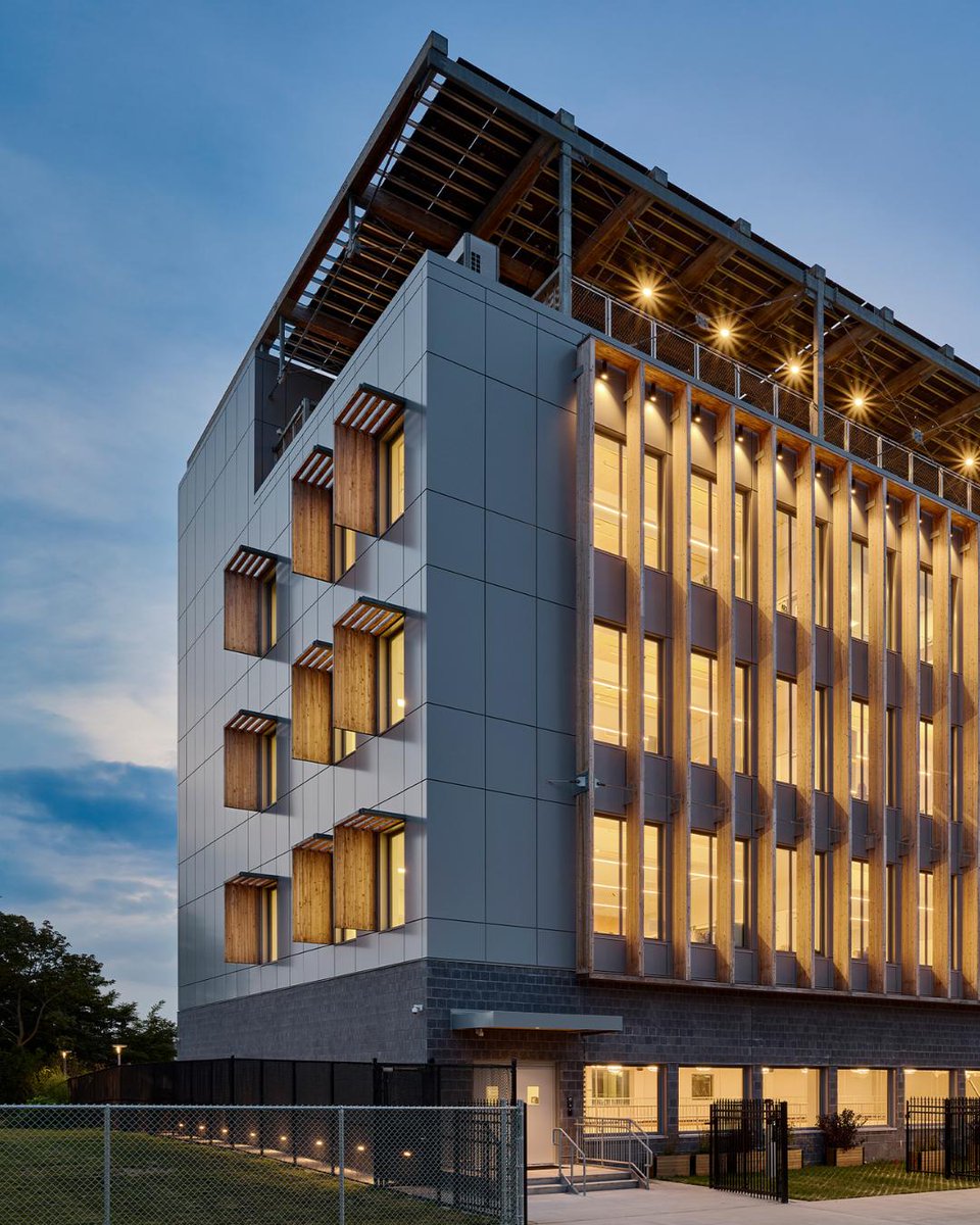 AIANational's tweet photo. This budget-conscious mass timber Hempstead school provides 650 students and the community a net-zero, LEED Platinum facility.
Architect: Martin Hopp Architect PLLC.
Project: Evergreen Charter School
📍 Hempstead, New York
🏆 Architecture Award 2026
📸 by Frank Oudeman
#AIAAwards https://t.co/gGKE84iEjl