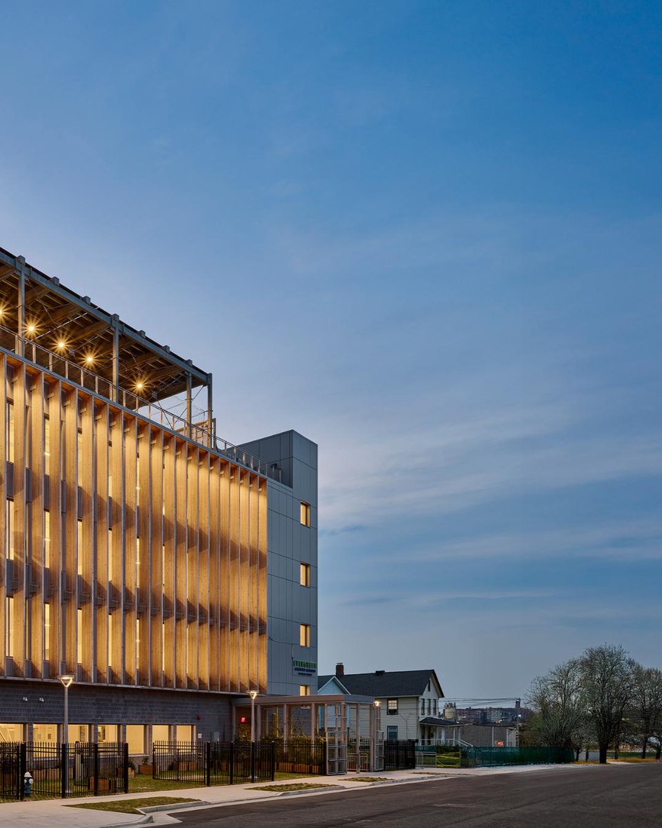 AIANational's tweet photo. This budget-conscious mass timber Hempstead school provides 650 students and the community a net-zero, LEED Platinum facility.
Architect: Martin Hopp Architect PLLC.
Project: Evergreen Charter School
📍 Hempstead, New York
🏆 Architecture Award 2026
📸 by Frank Oudeman
#AIAAwards https://t.co/gGKE84iEjl