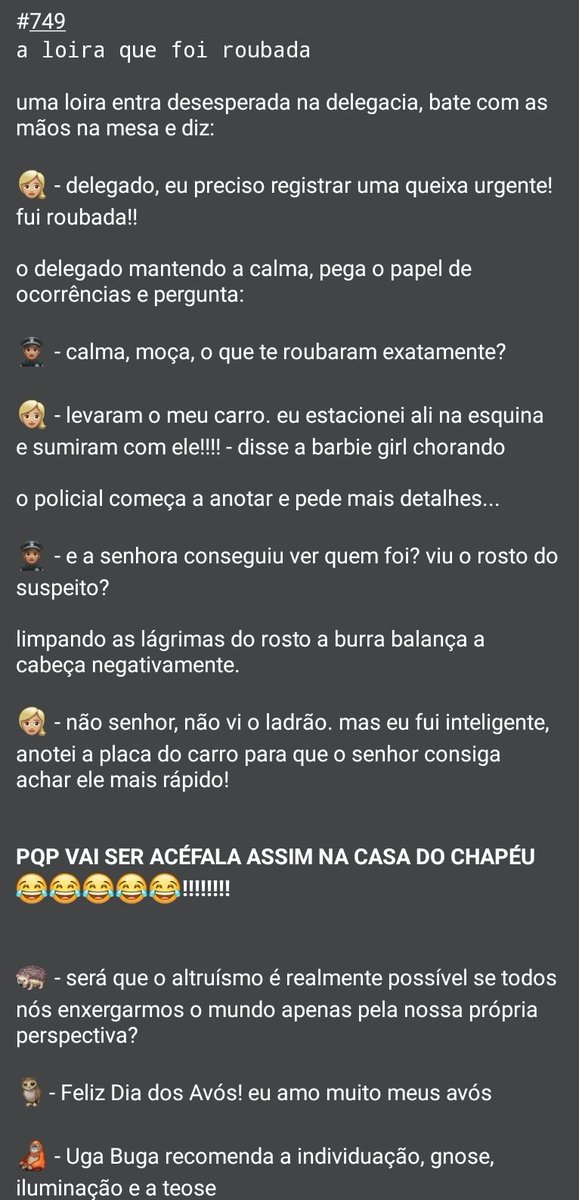 piadadanote's tweet photo. 🤡 PIADA DA NOITE 😂
Piadas para todo o Brasil

🗓 Domingo, 26 de julho de 2026

Tags: loira burra, piada com loira, loira burra loira burra loira burra imbecil, acéfala, burrona

❤ Apoie o PIADA DA NOITE pelo livepix: https://t.co/gdm1uaSrw5 https://t.co/kwYnlaeJv9