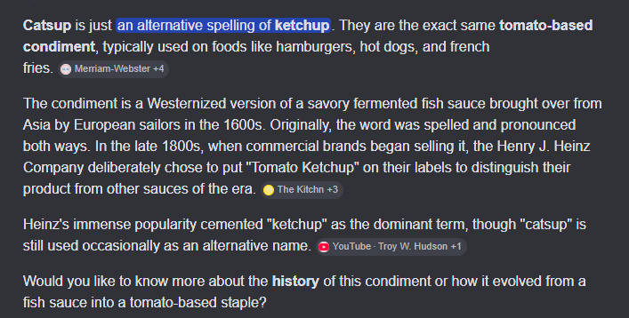 sw33pe's tweet photo. when was the last time we sent a token with an actually good ticker?

this video of a cat in a ketchup chips can already has 400k likes. the comments named him catsup.

catsup is an alternative spelling of ketchup. real word, look it up.

this is the cutest most memeable cat I have seen in a long time. and the content is infinite, you just change the can.

perfect bondor.

https://t.co/R7O3Cqo4zs