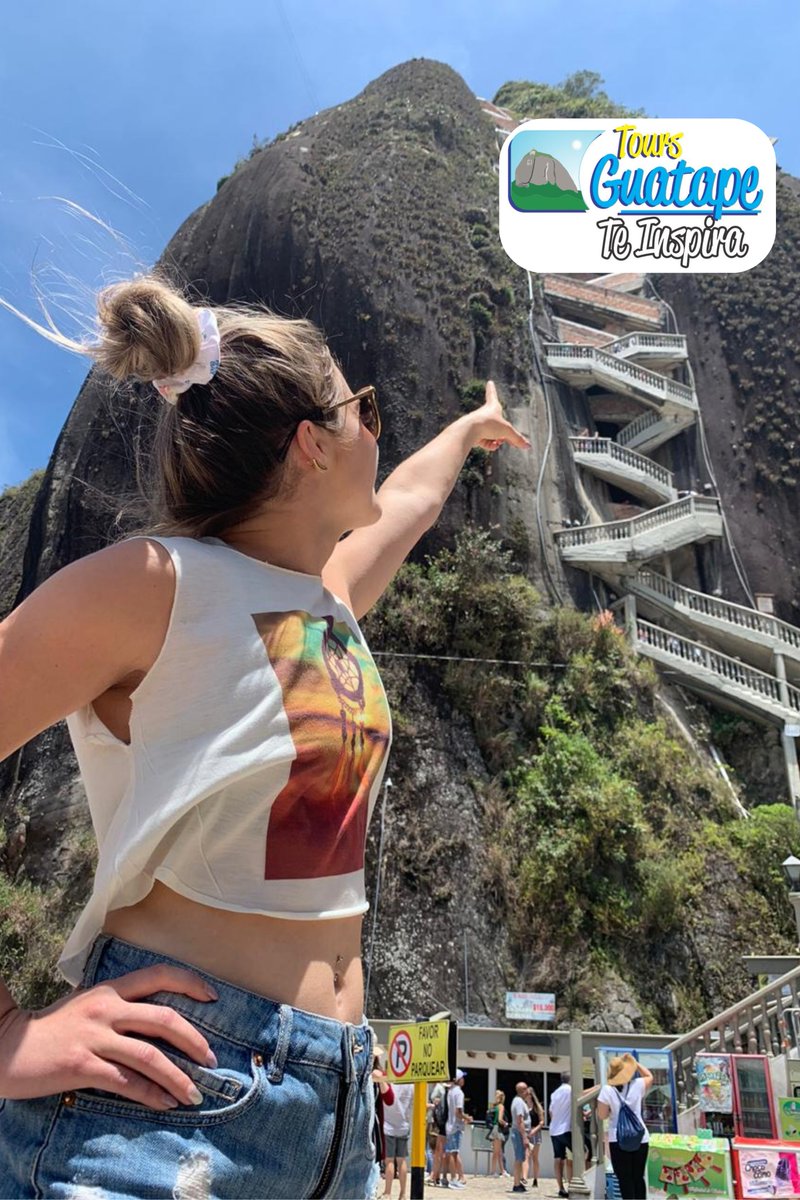 ToursGuatape's tweet photo. ¿Te atreves a subir hasta la cima?

🪨 Este gigante monolito llamado la Piedra del Peñol sin duda te hará sudar con solo subir los primeros escalones, es una aventura para quienes buscan vivir una nueva experiencia 😎

💥 Disfruta de un increíble Tour a Guatapé.
#guatape https://t.co/66XRJ909vD