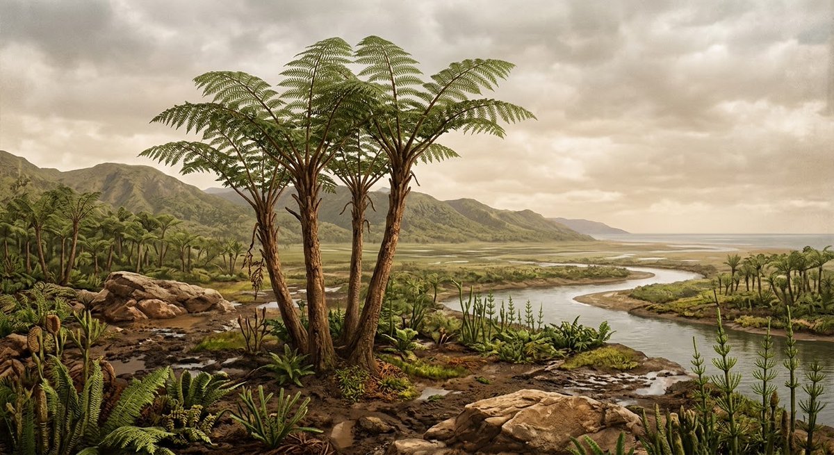 James_man001's tweet photo. Trees didn't evolve on Earth until roughly 350–380 million years ago. https://t.co/cJ2EVcMqsb