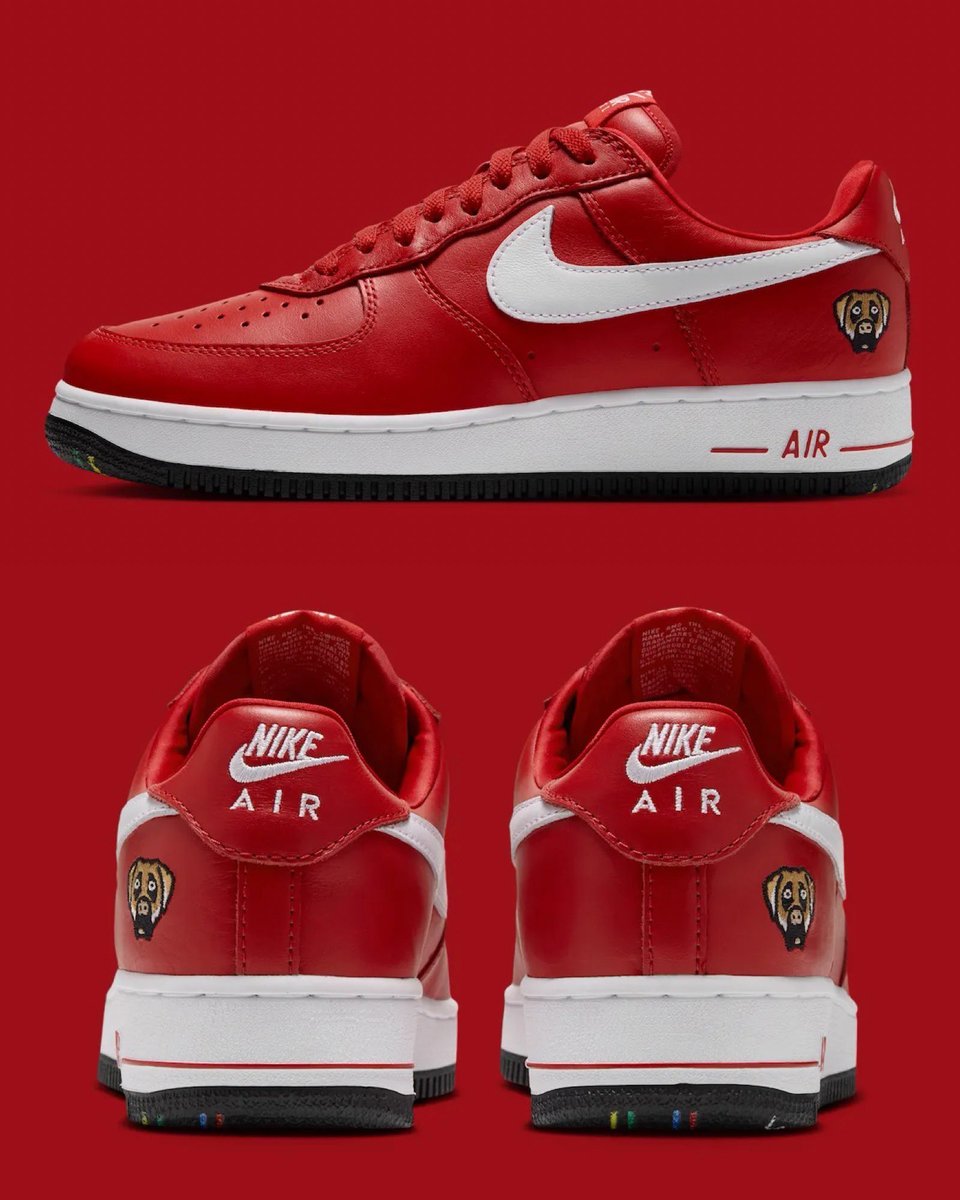 Ovrnundr's tweet photo. Victor Victor x Nike Air Force 1 Low '01 "University Red" ❤️🐶 

• $150
• August 6th 

- Featuring the 2001 AF1 mold https://t.co/CBI0WTnGi2