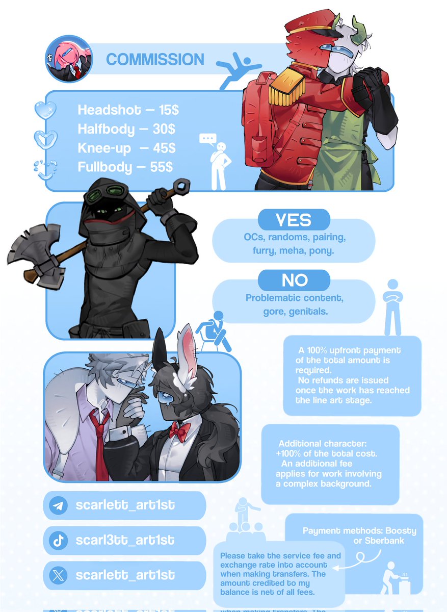 SCARLETT_ART1ST's tweet photo. Slightly changed the payment information !!
#commission #pricelist https://t.co/4Fja8lULio