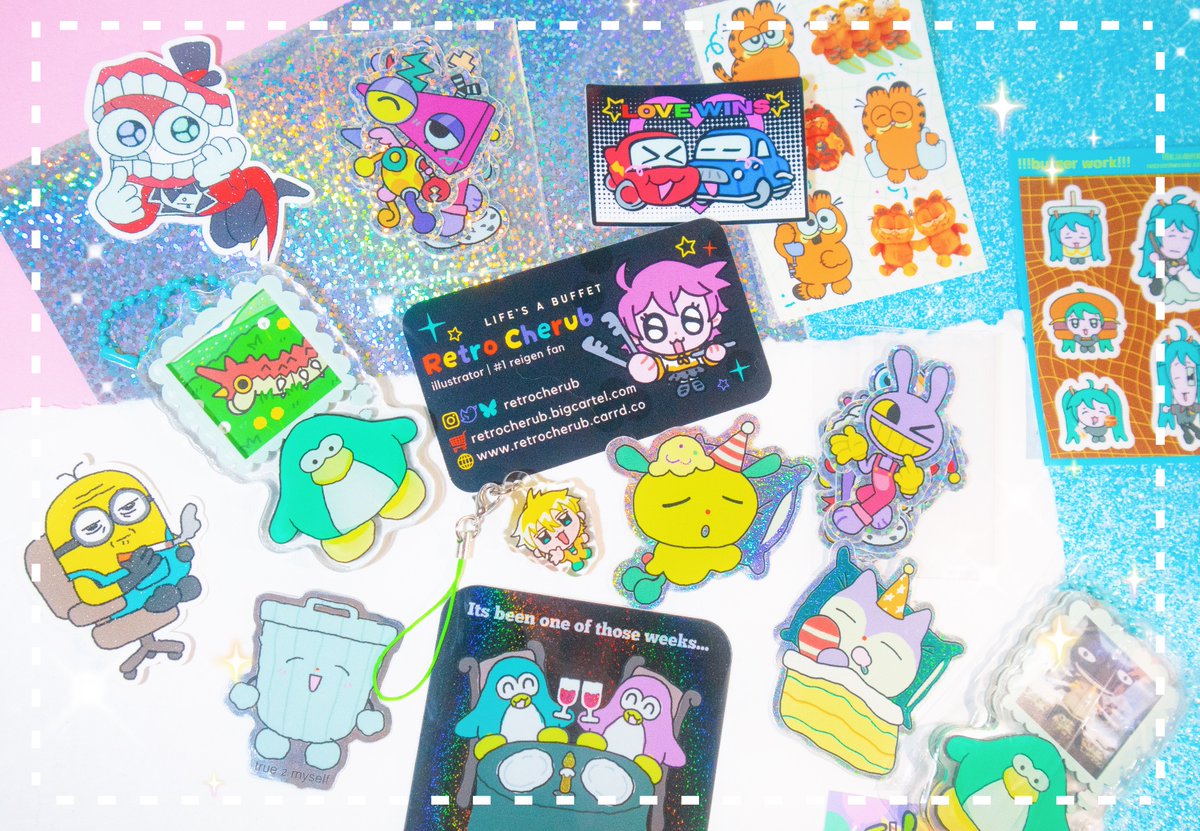 dreamaruu's tweet photo. ⊹ ࣪ ˖ @retrocherub shop haul (๑ > ᴗ < ๑)

Truly the merch artist of all merch artists,, LOOK AT THESE CUTIES⋆˚꩜｡ https://t.co/J7AbArzuZJ