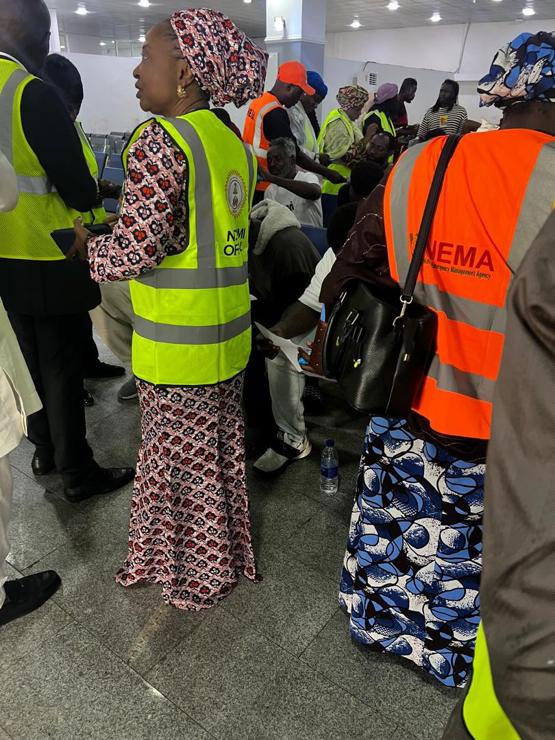 nemanigeria's tweet photo. NEMA Abuja Operations Office Coordinates Reception of 32 Nigerian Returnees from Türkiye

The National Emergency Management Agency (NEMA), Abuja Operations Office (AOO), on Monday coordinated the reception of 32 Nigerian nationals returned from the Republic of Türkiye at the Nnamdi Azikiwe International Airport, Abuja.

The returnees arrived aboard a chartered aircraft following an official notification from the Federal Ministry of Foreign Affairs as part of the Federal Government's ongoing efforts to facilitate the safe, orderly, and dignified return of Nigerian citizens.

In line with its statutory mandate, NEMA activated a coordinated reception process involving relevant government agencies and humanitarian partners to ensure the returnees received immediate support upon arrival.

The reception exercise included documentation, profiling, medical screening, and the provision of humanitarian assistance before the returnees were handed over to the appropriate authorities for further reintegration.

Speaking during the exercise, the Head of NEMA Abuja Operations Office, Pharm. Zakari Abubakar, reaffirmed the Agency's commitment to protecting the dignity and welfare of vulnerable persons through effective inter-agency collaboration.

He noted that every returning Nigerian deserves to be received with dignity, compassion, and respect, while encouraging the returnees to embrace the opportunity to rebuild their lives and take advantage of available government reintegration programmes.

Pharm. Abubakar also commended the strong collaboration among participating agencies, describing coordinated action as essential to ensuring seamless reception and sustainable reintegration support for returning migrants.

Stakeholders involved in the exercise included the Nigerian Immigration Service (NIS), the National Commission for Refugees, Migrants and Internally Displaced Persons (NCFRMI), the Federal Ministry of Foreign Affairs, airport authorities, security agencies, and other relevant partners.

The reception underscores the Federal Government's commitment, through NEMA and its partners, to ensuring the humane treatment and successful reintegration of returning Nigerian nationals.

3rd August, 2026