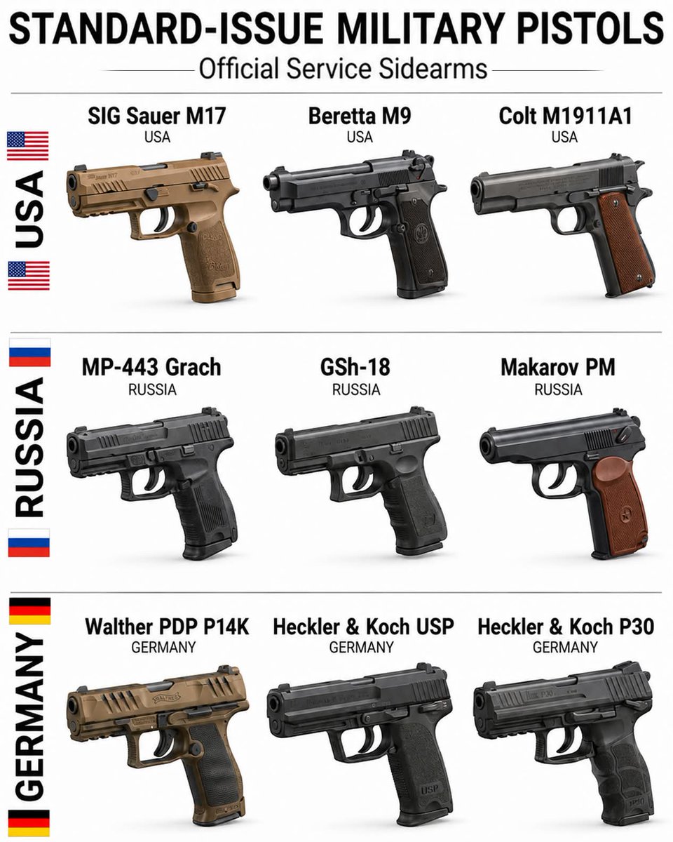 gunfanatics1's tweet photo. If you could only pick one sidearm, which one is it? https://t.co/e2pJ7VSYze