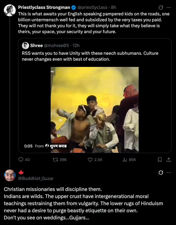 0xCAFAD's tweet photo. Indian English-speaking "übermensch" ruled India for its first 50+ years and the end result was worse-than-African poverty and the IMF/WB having to save them by forcing market reforms down their English-speaking throats.

Indian English-speaking "übermensch" also let Christian missionaries run wild since the 1950s because they would "civilize the dirty Hindoo masses". but the church in India is actually deeply connected to anti-development, Naxalism, and other efforts to keep the masses poor and dirty.

the English-speaking "übermensch" are living up to everything Churchill said about them.