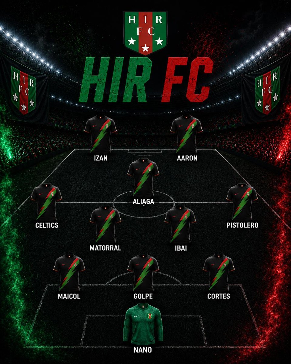 hirfc_cpro's tweet photo. Hoy salimos con esta alineación para la 1r y 2n jornada de VPG Europa♥️💚🖤 https://t.co/5xD7ZngZtU