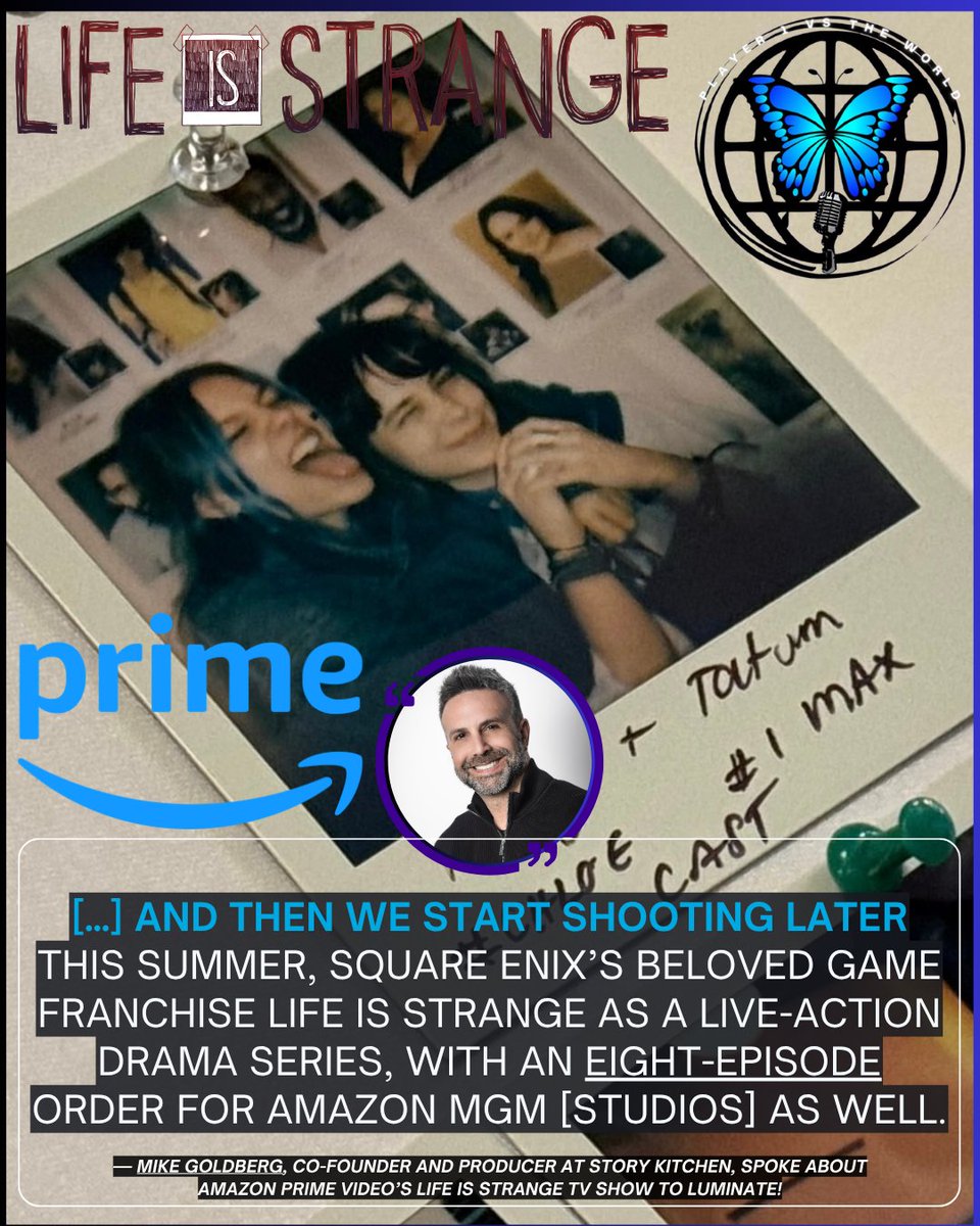 P1vsTheWorld's tweet photo. 🚨🚨🚨

Contrary to previous online reports, the Life Is Strange TV show will NOT be six episodes long. ❌

Story Kitchen co-founder and producer Mike Goldberg has revealed that Amazon Prime Video’s TV adaptation will be EIGHT episodes long! 📺✅ https://t.co/7eYNhZuYbE