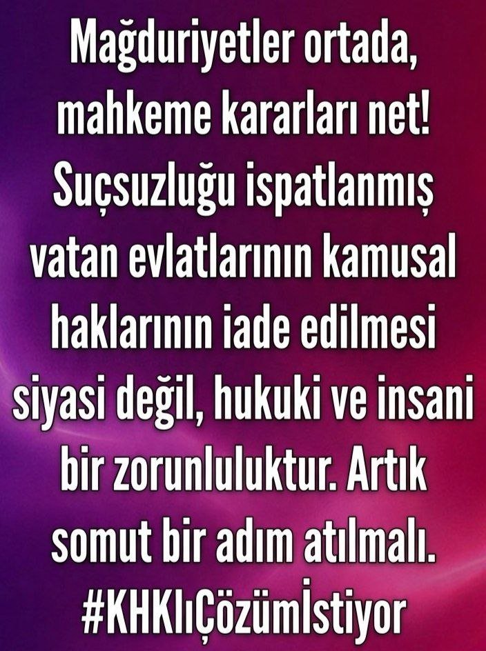 kulveteselli's tweet photo. Hukukun gerekliliğini yerine getirin 
#KHKlılardanMecliseÇağrı https://t.co/lSJMztvTrK