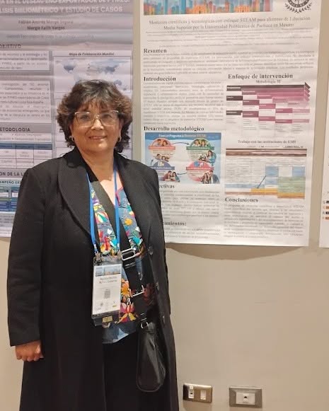 STEM_UTYP's tweet photo. 💜🌎 El talento de las mujeres STEM UTyP trasciende fronteras.
La Dra. Martha Patricia Robles Gutiérrez, Consejera STEM UTyP y docente de la Universidad Politécnica de Pachuca (@UPPachuca), asistió a la Multiconferencia LACCEI 2026, realizada en Santiago de Chile.

#STEMUTyP https://t.co/T49hSyuBDz