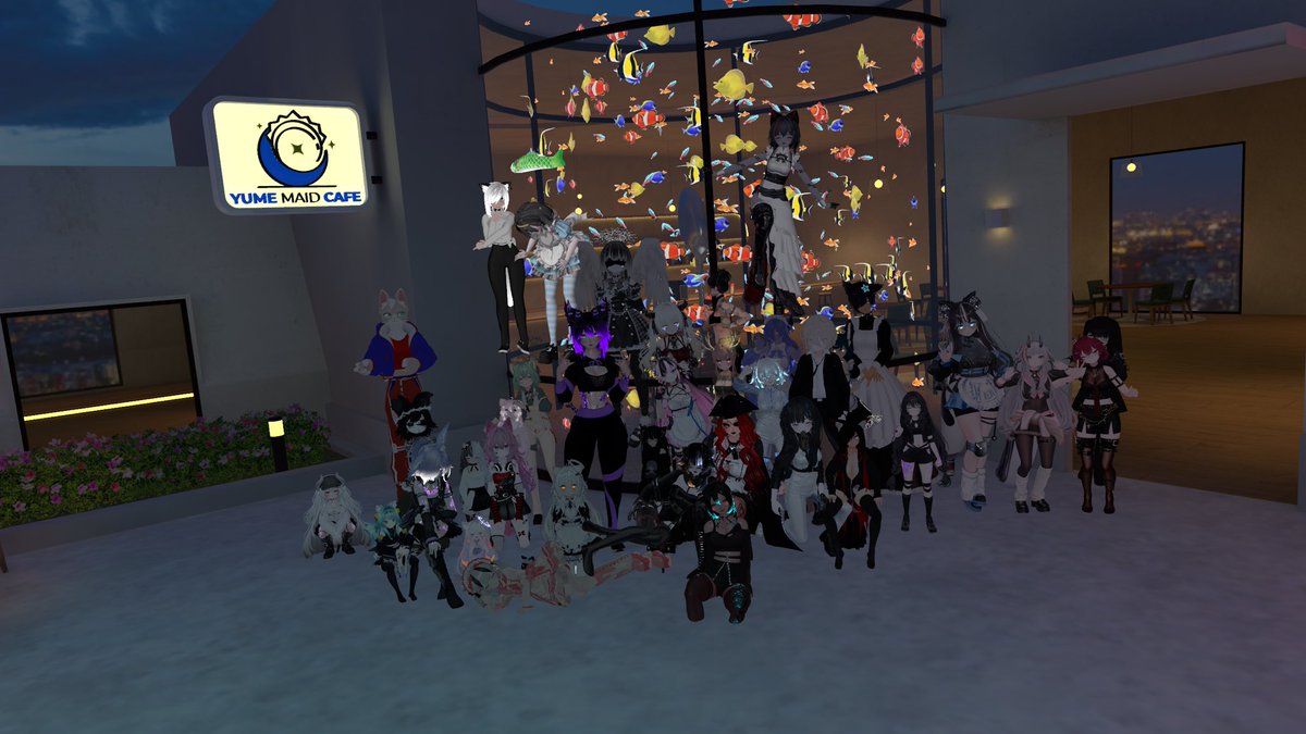 MaidYume1068's tweet photo. Not a lot of people know this but in a day like today we had our Very fist “not event” it was a stress test to see how the map reacted. Thabk you everyone who attended #Yumeversary #1styear #YumeMaidCafe #Vrc https://t.co/j0FDLJJDYC