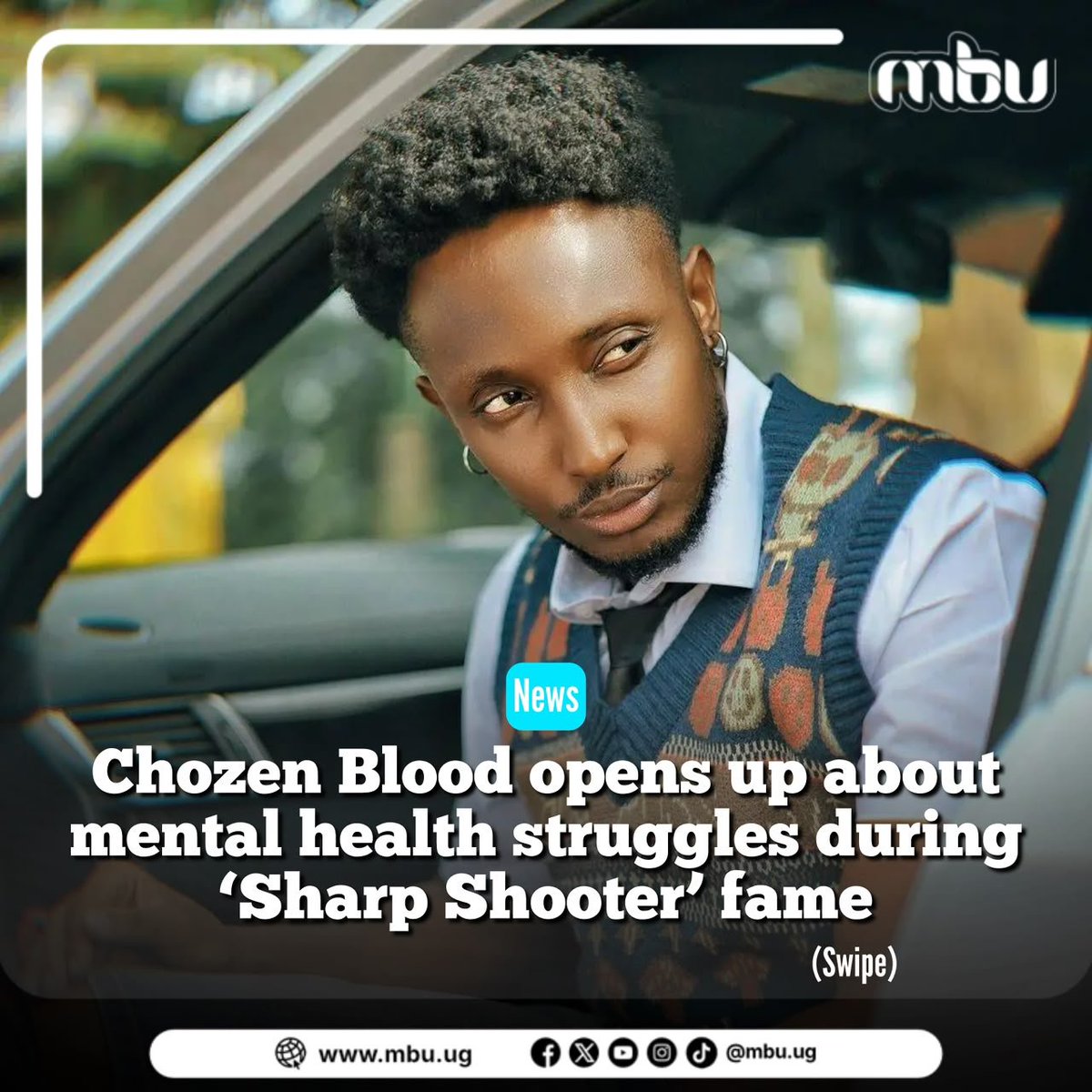 MBU's tweet photo. Fame doesn't always reflect reality. @Chozenblood has opened up about battling mental health challenges while Sharp Shooter dominated the airwaves.

Details: https://t.co/WfLAsDBWmz https://t.co/jcdcULtowu