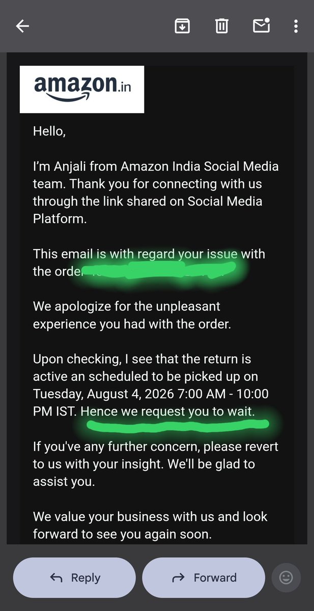 SwapNil17533331's tweet photo. @AmazonHelp Wait for another day is the best solution from your team ?😂
@AmazonHelp
@amazon @amazonIN @AmitAgarwal
#primefraud
#noservice
#onlinescam https://t.co/atWijKwBBQ