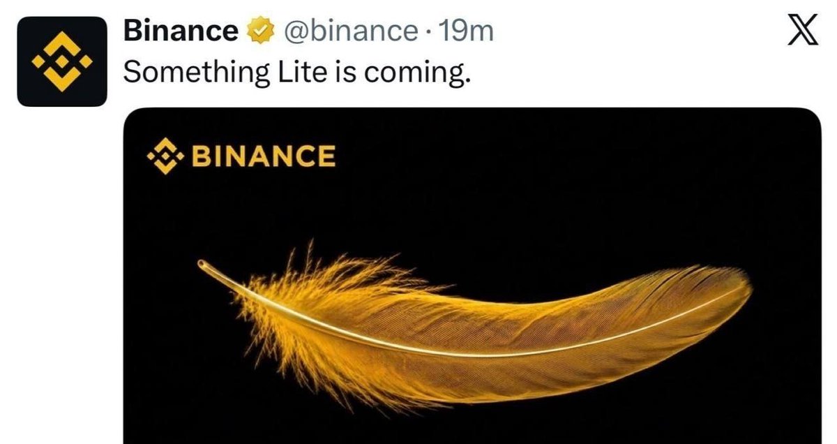 Zeeshancryptozo's tweet photo. Binance Something Lite  coming🫪

#zeeshancryptozone 
@binance #crypto https://t.co/Q9w7Be9E7n