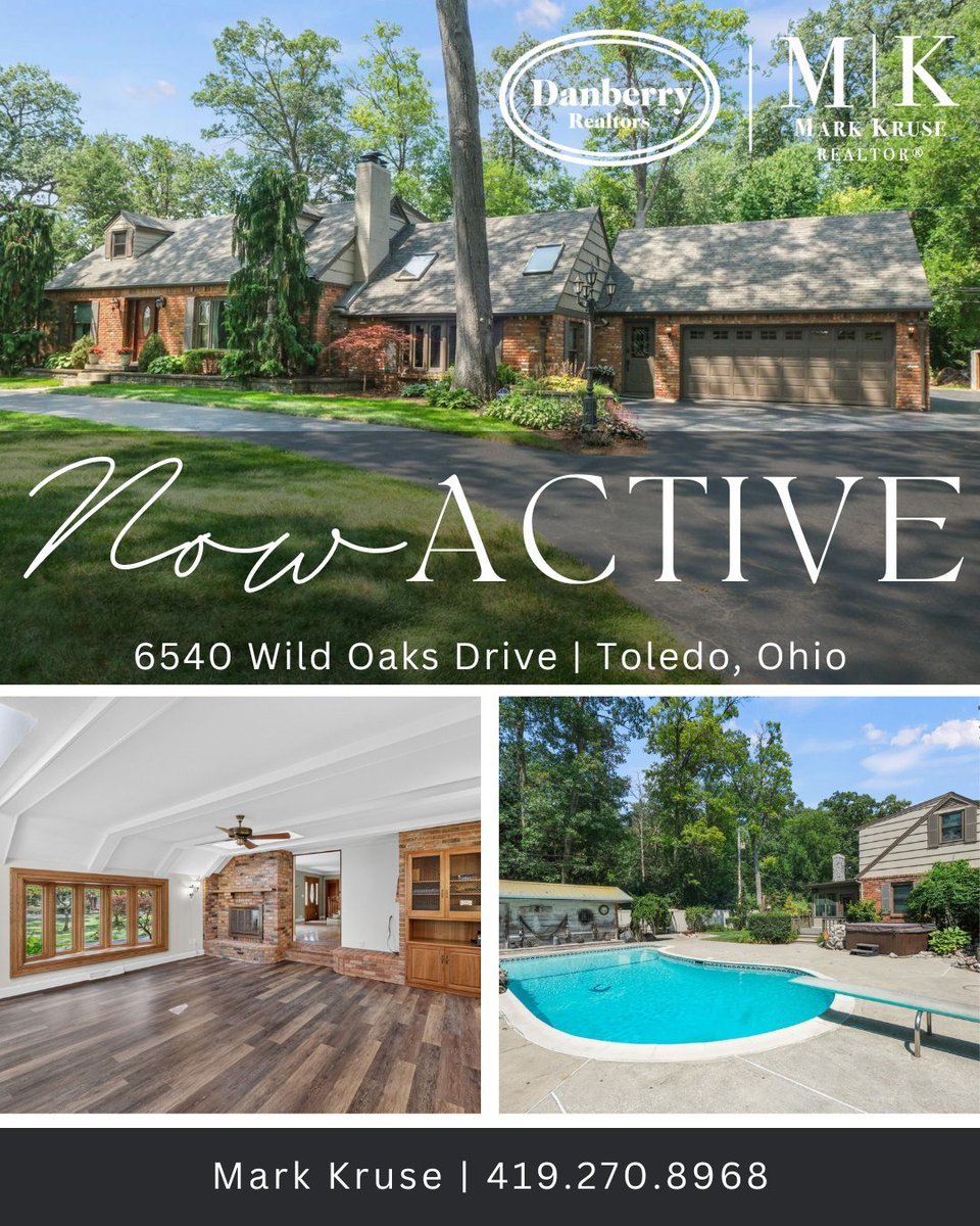 MarkKruse77's tweet photo. 𝑁𝑂𝑊 𝐴𝐶𝑇𝐼𝑉𝐸
6540 Wild Oaks Drive 📍 Toledo
$399,900

For more information 📲 https://t.co/8V94ExOfgc

📞 (419) 270-8968
✉ markkruse@danberry.com
💻 https://t.co/QfH7892odJ https://t.co/3r7BQS9XnT