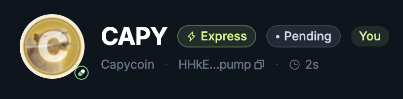 thecapycoinSOL's tweet photo. We are now pending for verification on @JupiterExchange! $CAPY https://t.co/F85n9x0VZh