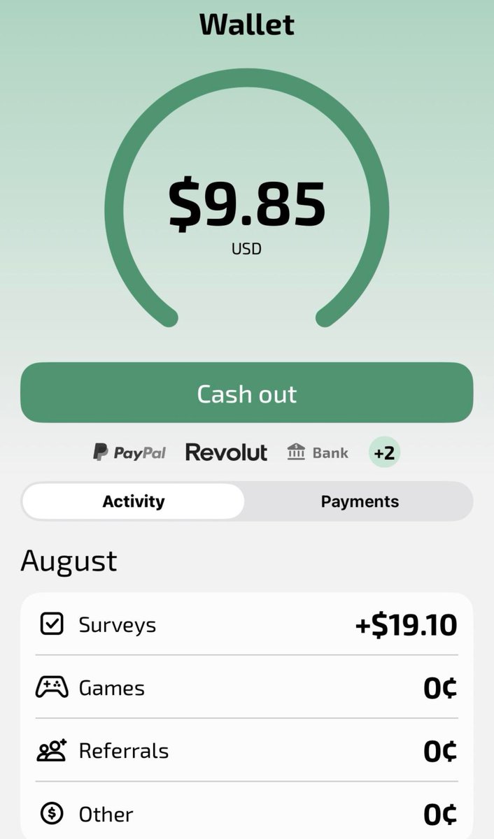 Onlgig's tweet photo. It is quite amazing, $19 on attapoll account I created one day ago, but i have been getting surveys that pay $1 and up. 

Max ive seen was $10 but it kicked me out damn near instantly. But I have completed multiple $5 ones atleast. Adds up fast if you have free time.

If anyone wants to learn more for FREE lemme know.

https://t.co/AFrM3mE8g1