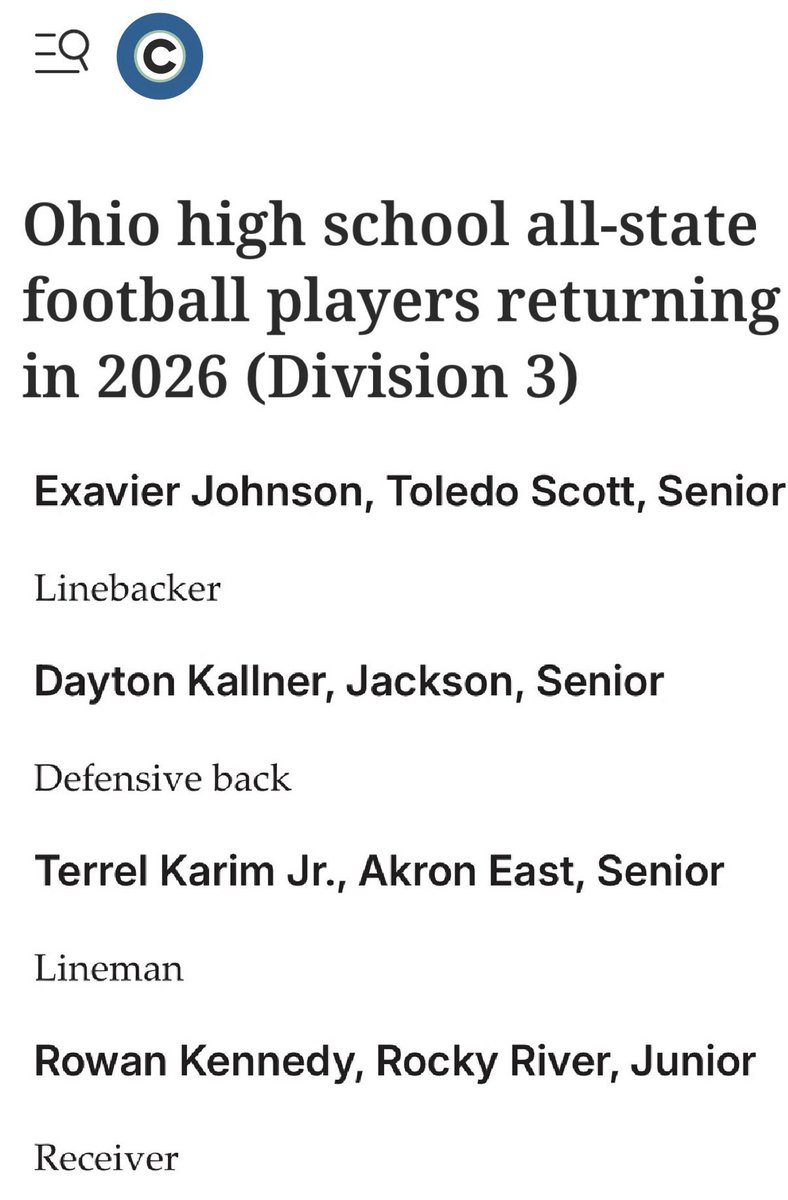 RowanKennedy03's tweet photo. Had a great first few days of fully padded practice, and our first scrimmage is coming up this Friday. Here are some of the preseason articles I have been mentioned in! 
@CoachWells1 @Coach_Atwater @mgoul @SOTPodcast @Bryan_Ault @PrepRedzoneOH @SportsKee1 https://t.co/SR3rqjpBof