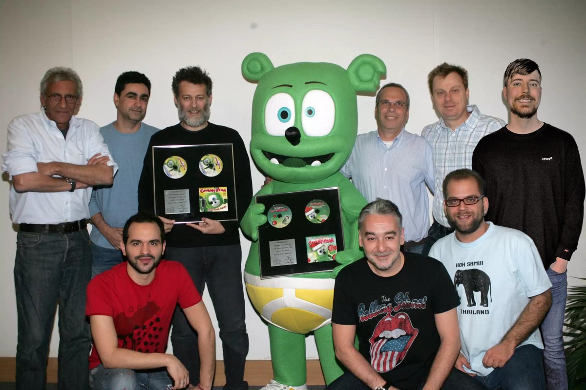 gummynizer's tweet photo. Gummibär Platinum awards, certified by Universal Music Greece (2009) https://t.co/xseYZVjJ3j