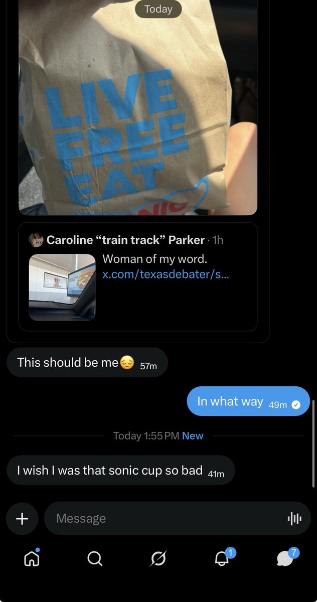 Caroline “train track” Parker tweet media