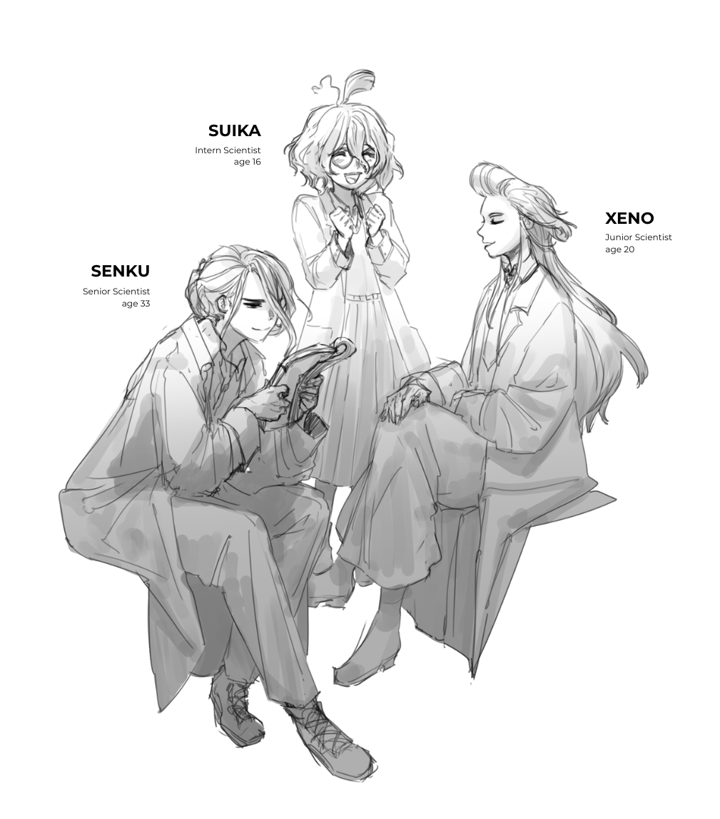 Ninanwa_fanart's tweet photo. นักวิทย์ 3 ซอ https://t.co/P8T0ttkj5l
