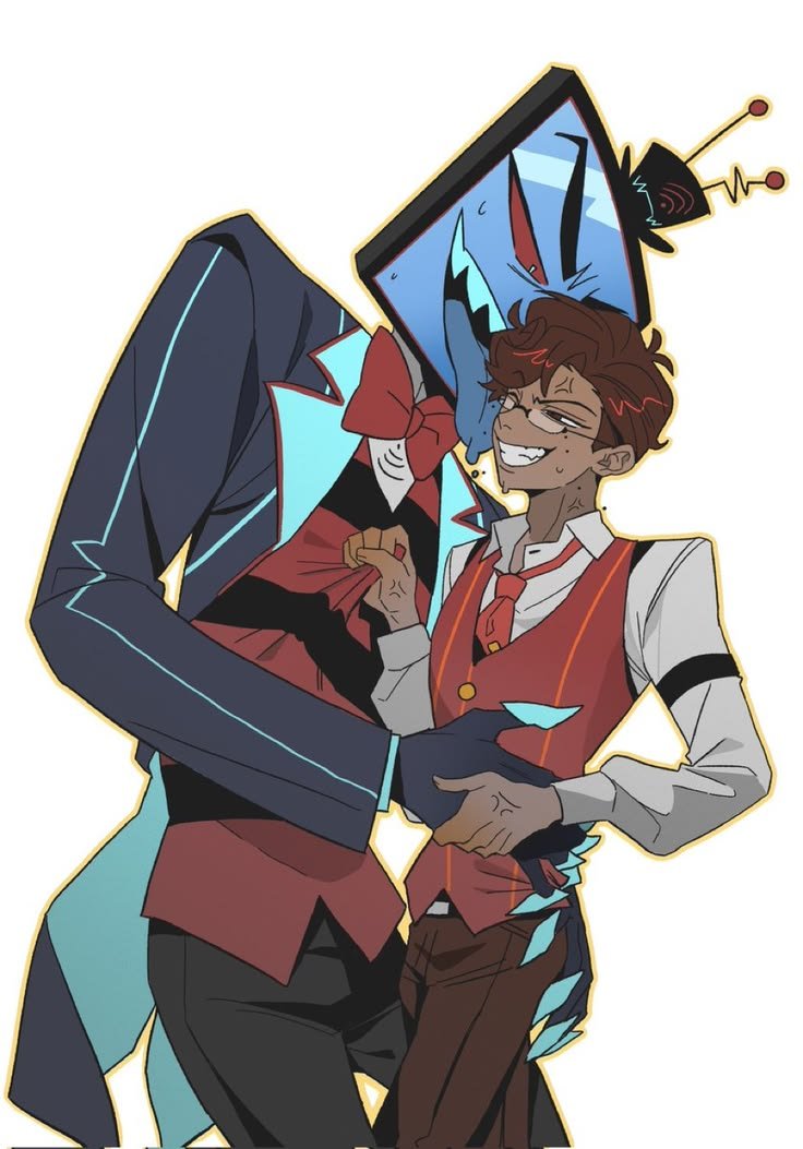 lowemoses007's tweet photo. Who needs screen time when you’ve got this view?
#RadioStatic #Vox #Alastor #HazbinHotel https://t.co/48CuUx6Eqt