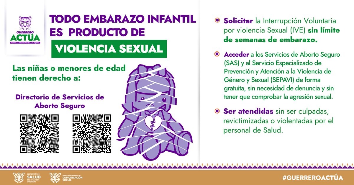 acabusoficial's tweet photo. Las Mujeres, Niñas y Adolescentes tienen derecho a la Interrupción Voluntaria y Legal del Embarazo (IVE-ILE), a recibir y acceder gratuitamente a los Servicios de Aborto Seguro (SAS) https://t.co/g4CKoYQUfi