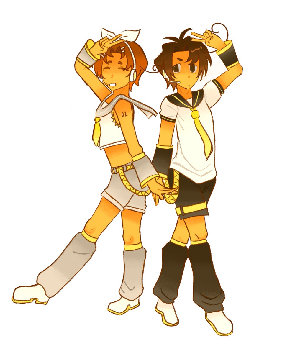 Roman0tomat0's tweet photo. I had no idea how to draw them so in the end I decided to draw them as rin and Len

#hetalia #vocaloid #itabros https://t.co/PXJAXKIjYq
