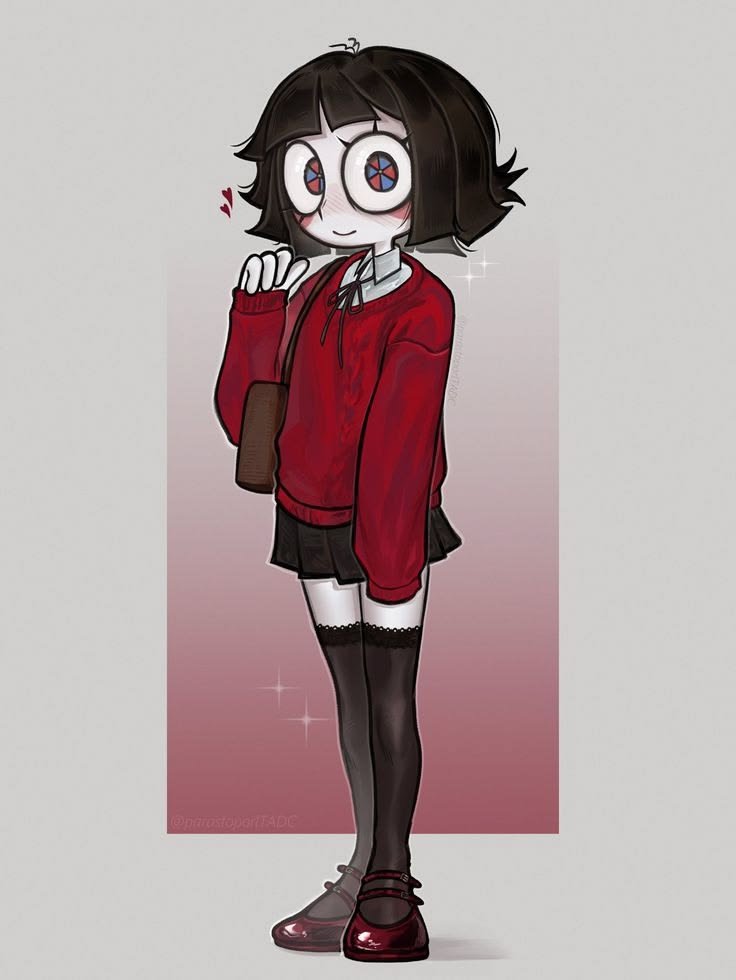 lost_star_12's tweet photo. A little spooky, a little sweet, and absolutely adorable 🖤❤️✨
Would you let her steal your heart? 👀 #digitalart #animeart #characterart #cuteart #animegirl #arttwitter https://t.co/fNuGvMAjqZ