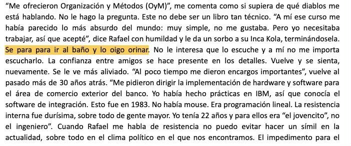 AlexFebrero_'s tweet photo. *NADIE, ABSOLUTAMENTE NADIE*
Pancho de Piérola en el libro dedicado a Rafael López Aliaga: "oigo orinar a Aliaga y no me importa" 🫦 https://t.co/8m4i25FwHK