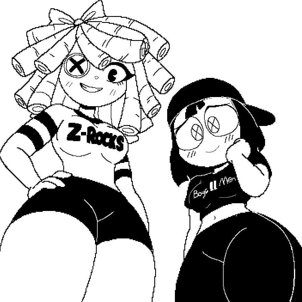 Eddenderf's tweet photo. Miiverse Ragatha and Pomni

(if you like my versions of these goofballs and draw them do @ me! :))

idk why Boys II Men came to me for Pomnis shirt 

#TheAmazingDigitalCircus
 #TADC
 #TADCFanart
 #Ragatha
#fanart 
#Pomni 
#pixelartㅤㅤㅤㅤ 
#artmoots
#smallartists https://t.co/5m68W85wHi