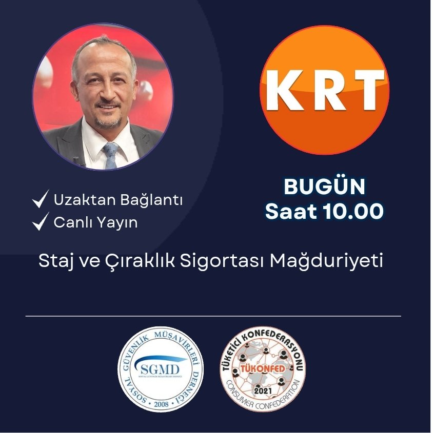 MuratBalSmmm's tweet photo. Yarın (04.08.2026) saat 10.15'de KRT Tv'de @KRTCANLI Meryem Şahan @Meryemsahaann ile birlikte Staj ve  Çıraklık Sigortası Mağduriyetini konuşacağız.
Stajyerin Çırağın Sabrı Kalmadı
#YasaYoksaStajyerçıraktanOydaYok https://t.co/8fkUXJe6Cf