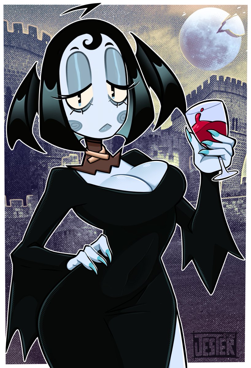 Jester64NG's tweet photo. Her name is Morrigan Willow🧛‍♀️
#oc #viampire https://t.co/aHYfiG8LBe
