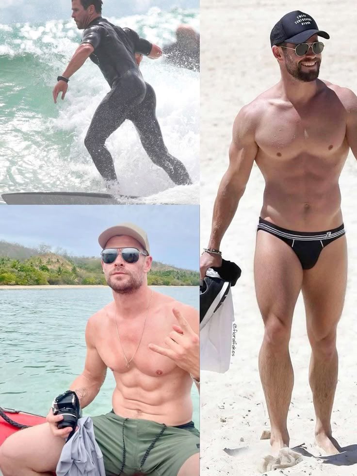 ChrisCholee's tweet photo. Chris Hemsworth in different shades https://t.co/RT0p0OOL6D